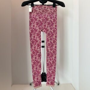 Anthropologie Pink Floral Leggings